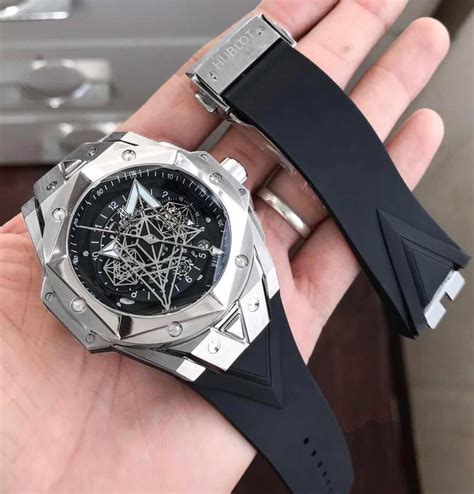 hublot silver watch|hublot watch original.